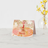 Namaste Quote Bedankt Tree of Life Yoga Kaart (Gele Bloem)