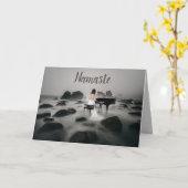 Namaste Quote Dank u Fantasy Muziek Piano Kaart (Gele Bloem)
