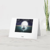 Namaste Quote Dank u Surreal Engel Volle Maan Kaart (Achterkant)