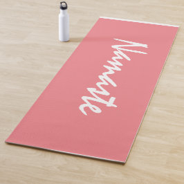 Namaste Quote Oefening Fitness Roze Koraal Chic Yogamat