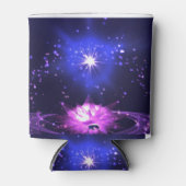 Namaste Quote Paarse Crystal Lotus & Star Blikjeskoeler (Voorkant)