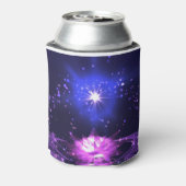 Namaste Quote Paarse Crystal Lotus & Star Blikjeskoeler (Blikje Achterkant)