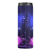 Namaste Quote Paarse Crystal Lotus & Star Thermosbeker (Achterkant)