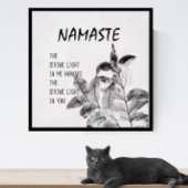 Namaste quote poster natuur