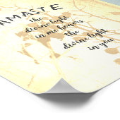 Namaste quote poster natuur kunst (Hoek)