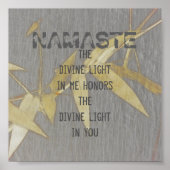 Namaste quote poster natuur kunst (Voorkant)