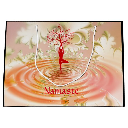 Namaste Quote Tree of Life Zen Yoga Groot Cadeauzakje (Voorkant)