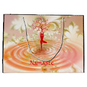 Namaste Quote Tree of Life Zen Yoga Groot Cadeauzakje (Achterkant)