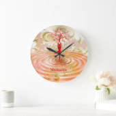 Namaste Quote Tree of Life Zen Yoga Grote Klok (Huis)