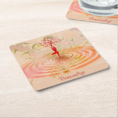 Namaste Quote Tree of Life Zen Yoga Kartonnen Onderzetters (Schuin)