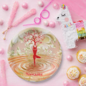 Namaste Quote Tree of Life Zen Yoga Papieren Bordje (Feest)