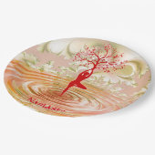 Namaste Quote Tree of Life Zen Yoga Papieren Bordje (Gekanteld)