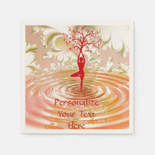 Namaste Quote Tree of Life Zen Yoga Servet