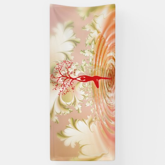 Namaste Quote Tree of Life Zen Yoga Spandoek (Verticaal)