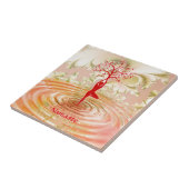 Namaste Quote Tree of Life Zen Yoga Tegeltje (Zijkant)