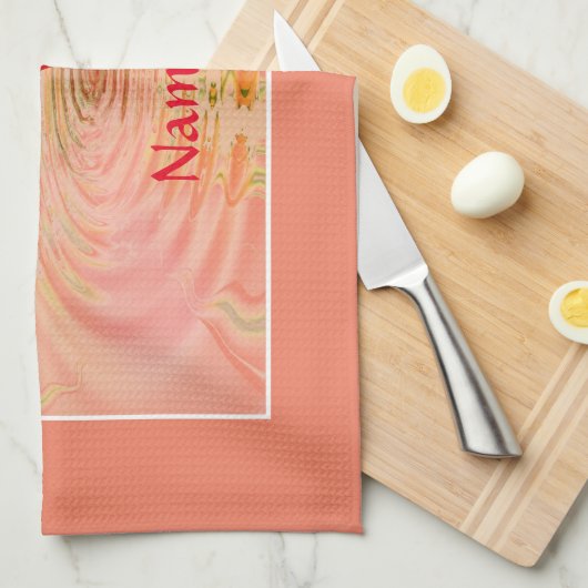 Namaste Quote Tree of Life Zen Yoga Theedoek (Quarter Fold)