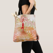 Namaste Quote Tree of Life Zen Yoga Tote Bag (Dichtbij)