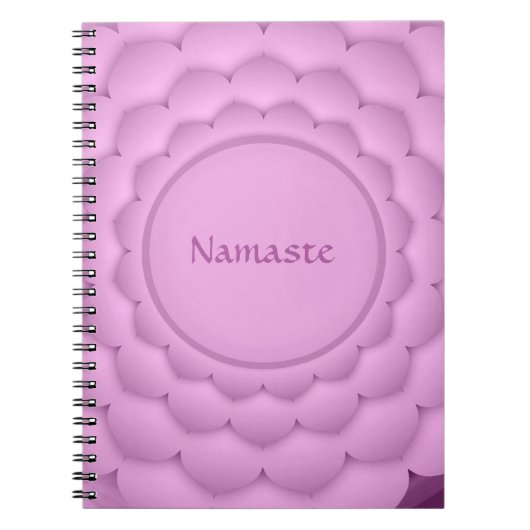 Namaste Quote Violet Crown Chakra Chi Spiritueel Notitieboek (Voorkant)