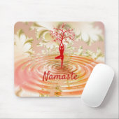 Namaste Quote Yoga Tree of Life Zen Muismat (Met muis)