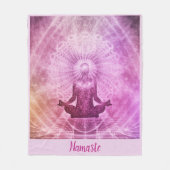 Namaste Quote Zen Yoga Meditation Design Fleece Deken (Voorkant)