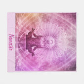 Namaste Quote Zen Yoga Meditation Design Fleece Deken (Voorkant (Horizontaal))