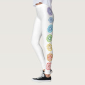 Namaste Rainbow Colored Chakras Leggings (Links)