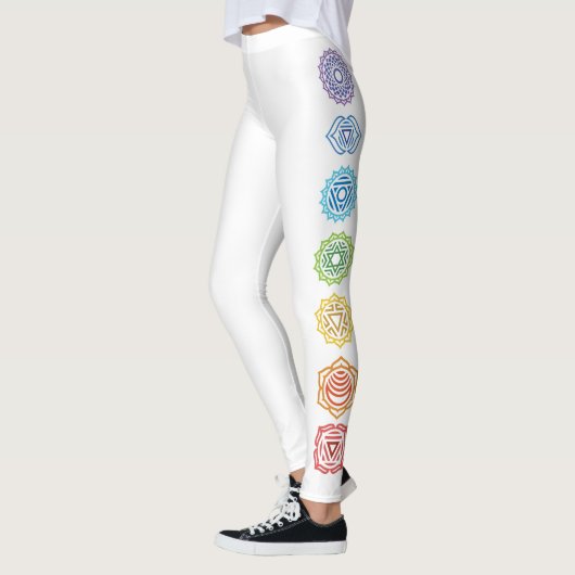 Namaste Rainbow Colored Chakras Leggings (Links)