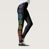 Namaste Rainbow Colored Chakras Leggings (Rechts)