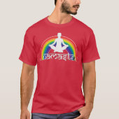 Namaste Rainbow-intenties T-shirt (Voorkant)