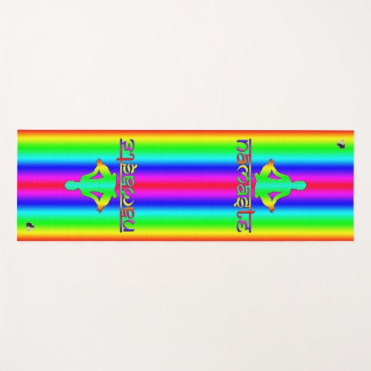 Namaste Rainbow-intenties Yogamat (Voorkant (horizontaal))