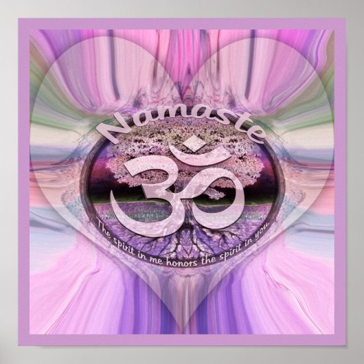 Namaste Rainbow Poster (Voorkant)