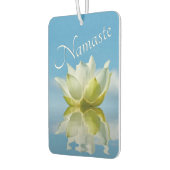 Namaste Reflecterende Witte Lotus Bloem op Hemelsb Luchtverfrisser (Links)