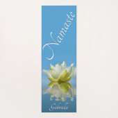 Namaste Reflecting White Lotus Flower w / Naam Bla Yogamat (Achterkant)