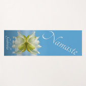 Namaste Reflecting White Lotus Flower w / Naam Bla Yogamat (Voorkant (horizontaal))