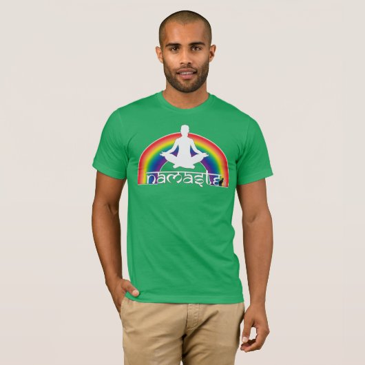 Namaste Regenboog Intenties T-shirt (Voorkant volledig)