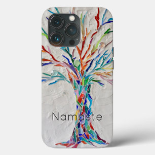 Namaste regenboogboom Hoesje-Mate iPhone Case