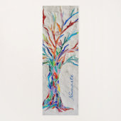 Namaste regenboogkleuren Mosaic Tree Yoga Mat (Achterkant)