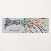 Namaste regenboogkleuren Mosaic Tree Yoga Mat (Voorkant (horizontaal))