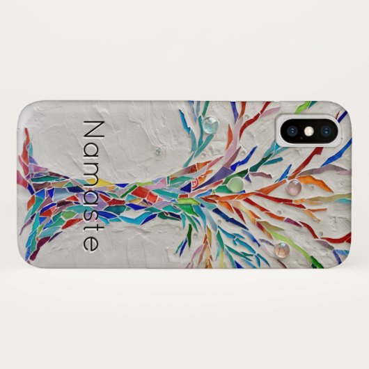 Namaste regenboogkleurige boom Case-Mate iPhone case (Achterkant (horizontaal))
