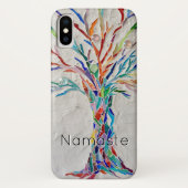 Namaste regenboogkleurige boom Case-Mate iPhone case (Achterkant)