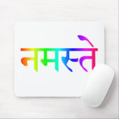 namaste regenboogmousepad muismat (Met muis)