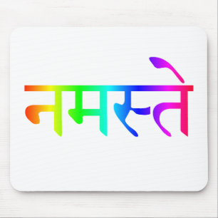 namaste regenboogmousepad muismat