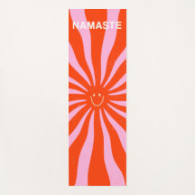 Namaste Retro Sun Abstract Oranje Roze 