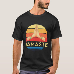 Namaste Retro Yoga Relief Meditation T-shirt