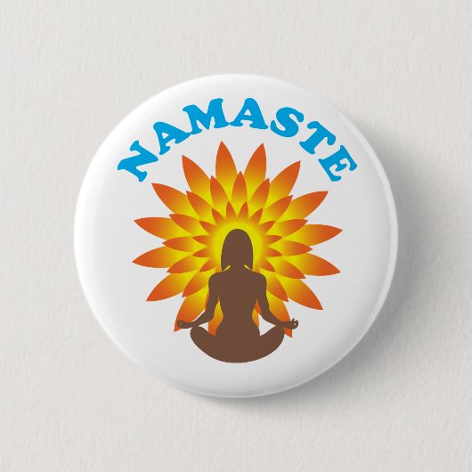 Namaste Ronde Button 5,7 Cm (Voorkant)