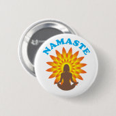 Namaste Ronde Button 5,7 Cm (Voorkant /achterkant)