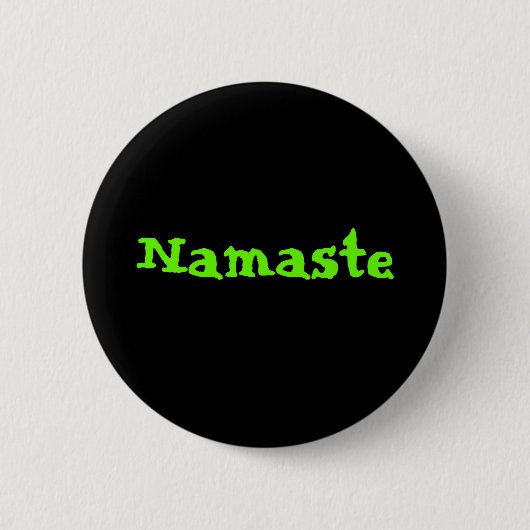 Namaste Ronde Button 5,7 Cm (Voorkant)
