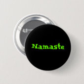 Namaste Ronde Button 5,7 Cm (Voorkant /achterkant)