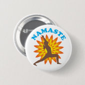 Namaste Ronde Button 5,7 Cm (Voorkant /achterkant)
