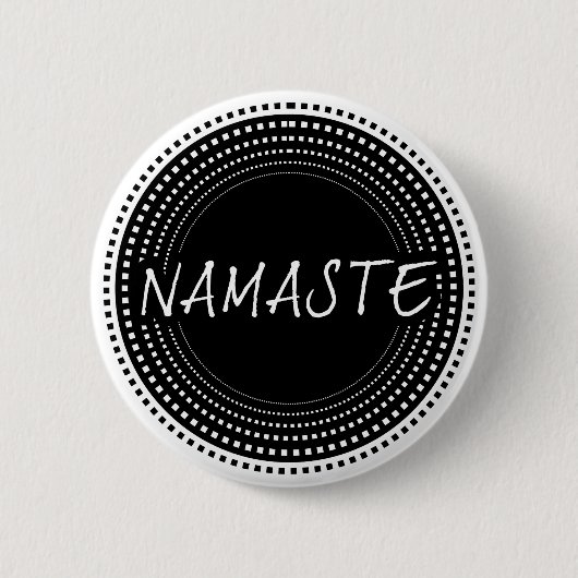 Namaste Ronde Button 5,7 Cm (Voorkant)